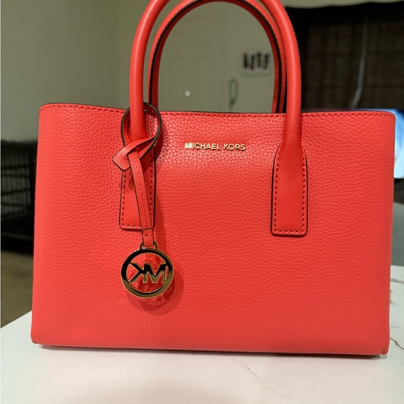 Michael Kors Handbags - Michael Kors Vibrant Coral Satchel
